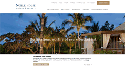 Desktop Screenshot of noblehousehotels.com